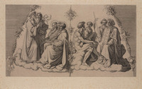 St G 227
<br/>
Dante en Beatria voor heiligen, apostelen en aartsvaders
<br/>
<em>Anoniem Du (19de eeuw)</em>